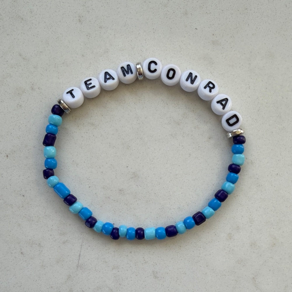 The Summer I Turned Pretty Team Conrad Blue & White Beaded Bracelet